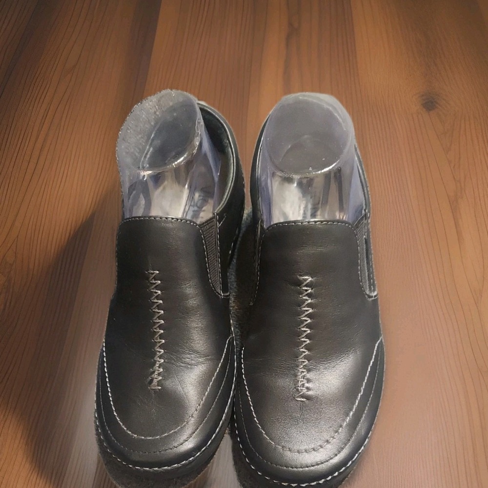 Orthaheel ADDISON Loafers Women Size 8M Black Leather Slip-Ons Driving Moccasins